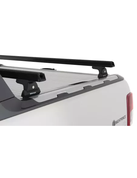 Kit 2 barres de toit noire Heavy Duty 1500mm avec pieds RLT600 Ford