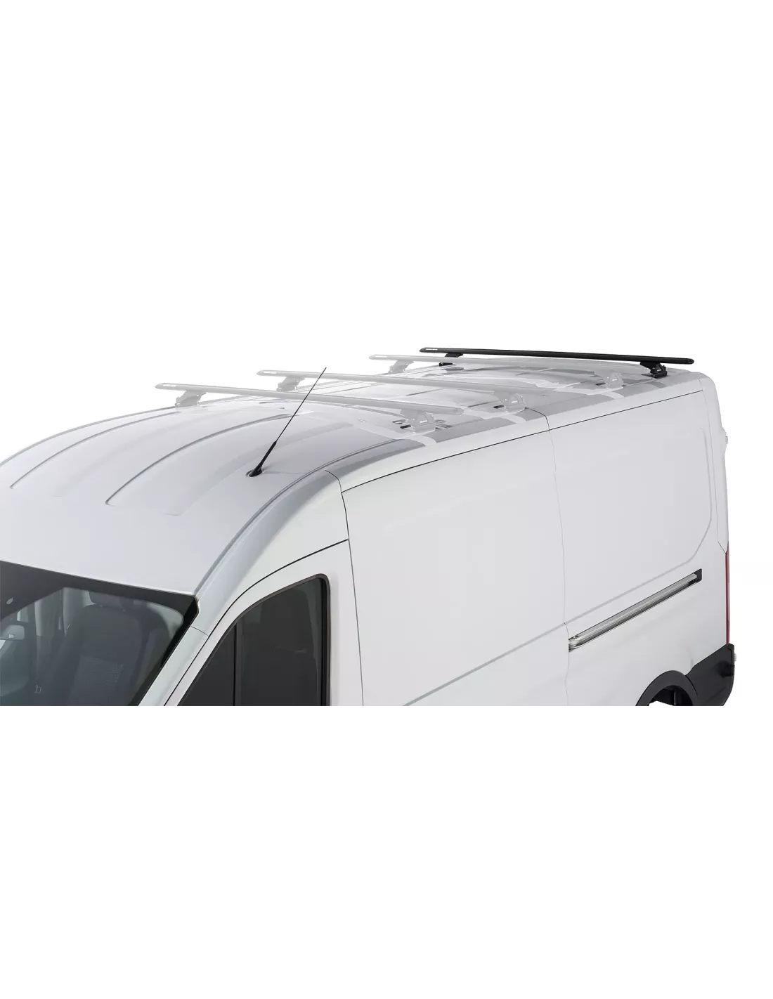 Kit 1 barre de toit noire 1800mm Vortex avec pieds RLTP Ford Transit
