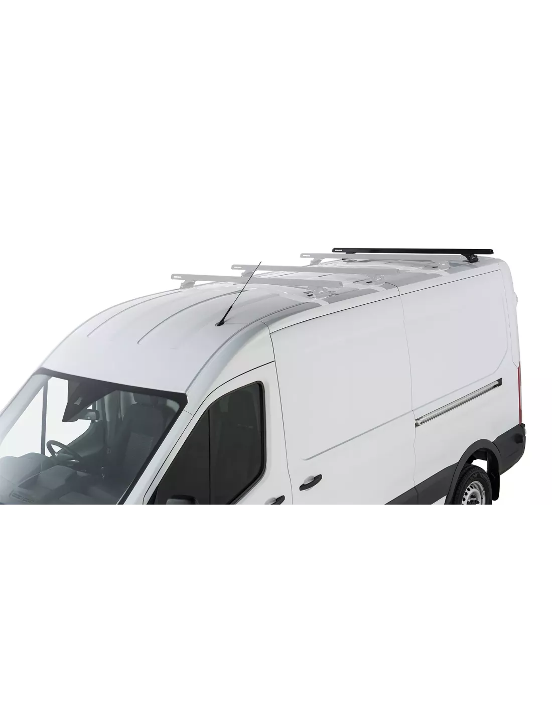 Kit 1 barre de toit noire Heavy Duty 1500mm avec pieds RLTP Ford