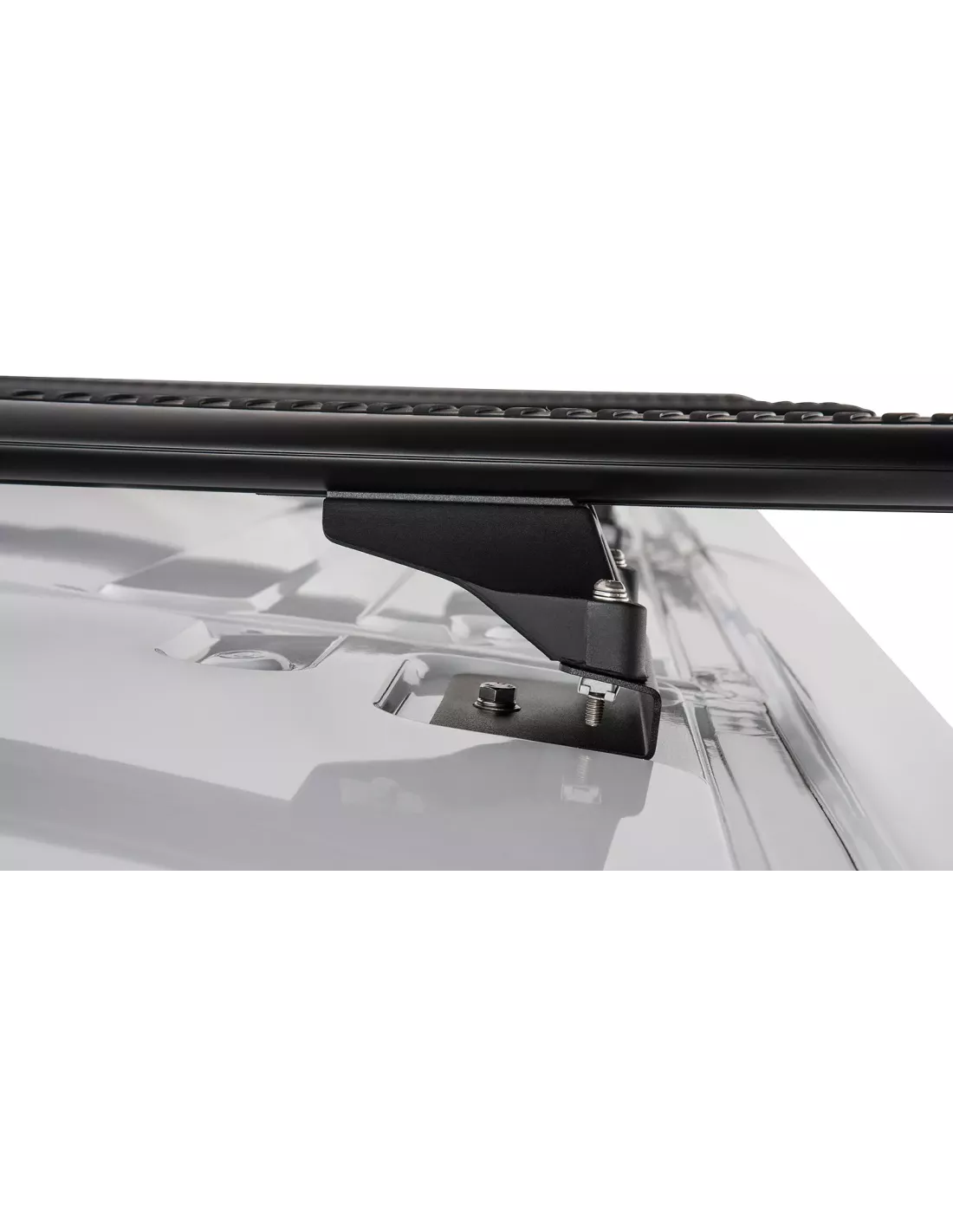 Kit 2 barres de toit noire 1800mm Vortex avec pieds RLTP Ford Transit