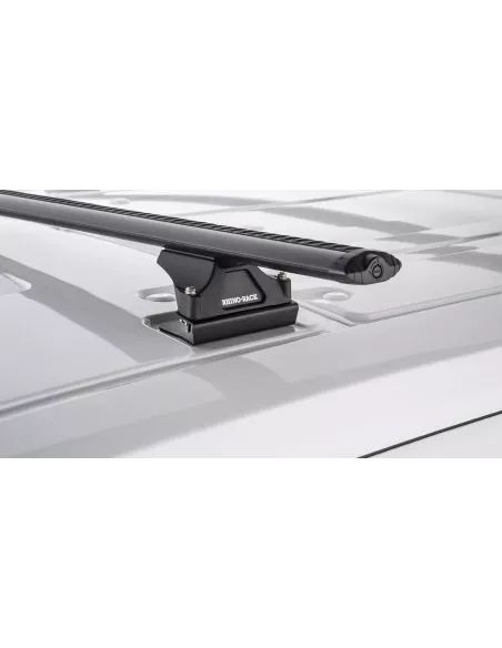 Kit 2 barres de toit noire 1800mm Vortex avec pieds RLTP Ford Transit