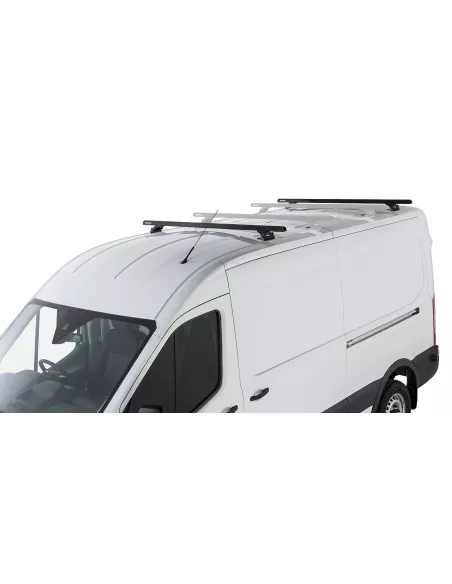 Kit 2 barres de toit noire Heavy Duty 1800mm avec pieds RLTP Ford