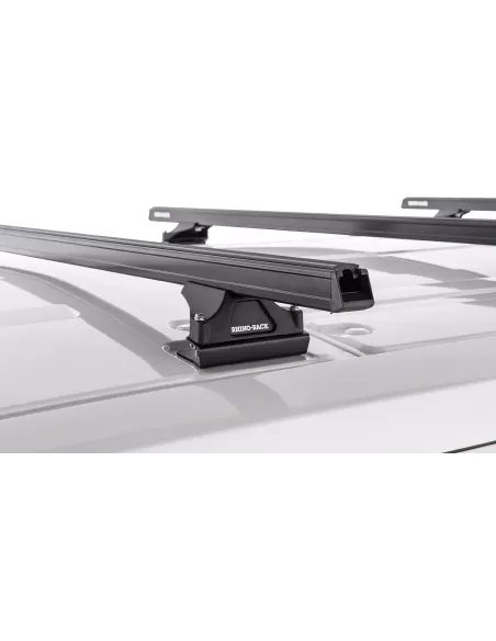 Kit 2 barres de toit noire Heavy Duty 1800mm avec pieds RLTP Ford