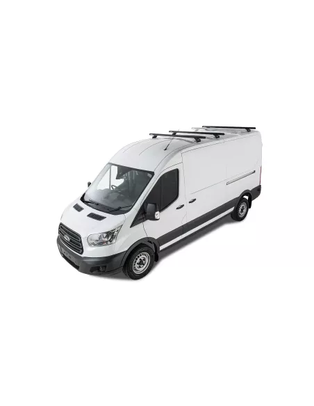 Kit 3 barres de toit noire Heavy Duty 1800mm avec pieds RLTP Ford