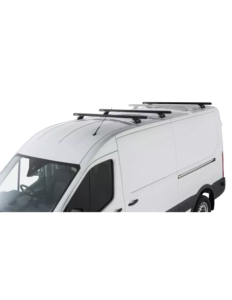 Kit 3 barres de toit noire Heavy Duty 1800mm avec pieds RLTP Ford