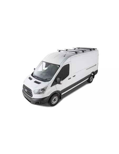 Kit 4 barres de toit noire 1800mm Vortex avec pieds RLTP Ford Transit