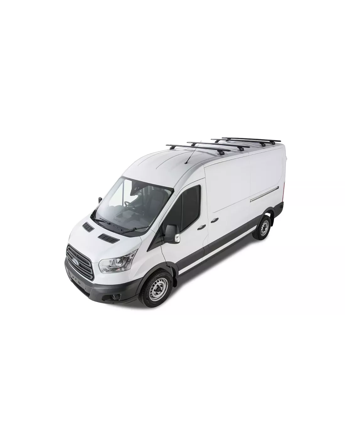 Kit 4 barres de toit noire 1800mm Vortex avec pieds RLTP Ford Transit