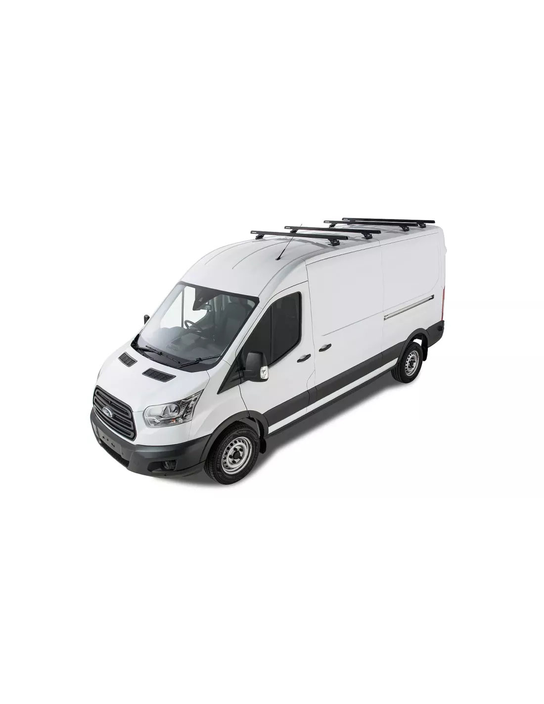 Kit 4 barres de toit noire Heavy Duty 1800mm avce pieds RLTP Ford