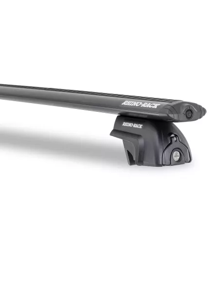 Kit 2 barres de toit noire Vortex 1370mm avec pieds SX RHINO RACK -
