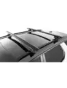 Kit 2 barres de toit noire Vortex 1370mm avec pieds SX RHINO RACK -