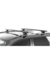Kit 2 barres de toit noire Vortex 1370mm avec pieds SX RHINO RACK -