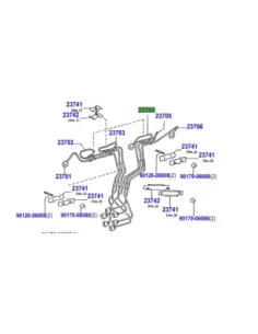 Stijve pijp hogedrukinjector no4 hzj TOYOTA - accessoire 2