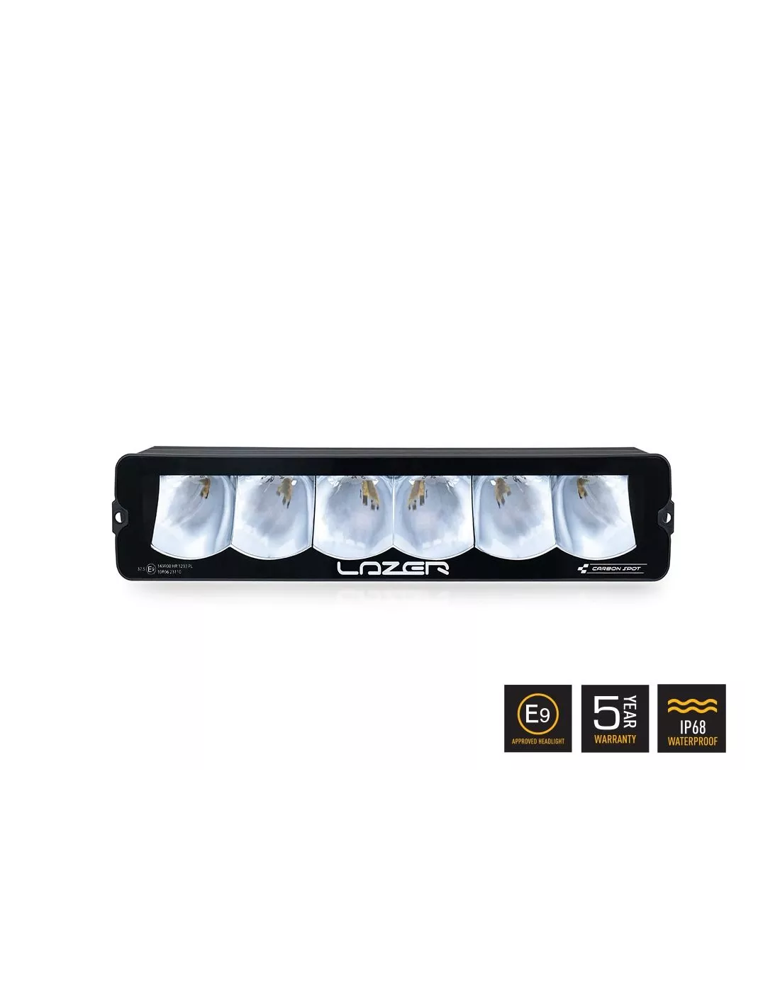 Phare Led Lazer Carbon-6 Spot (Faisceau De Croisement Jaune)