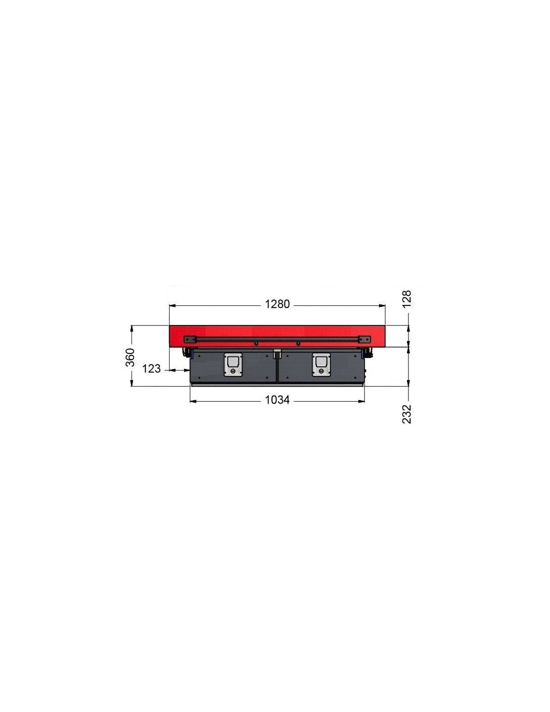 Sliding tray with PRO TOP drawers for pickup vehicles