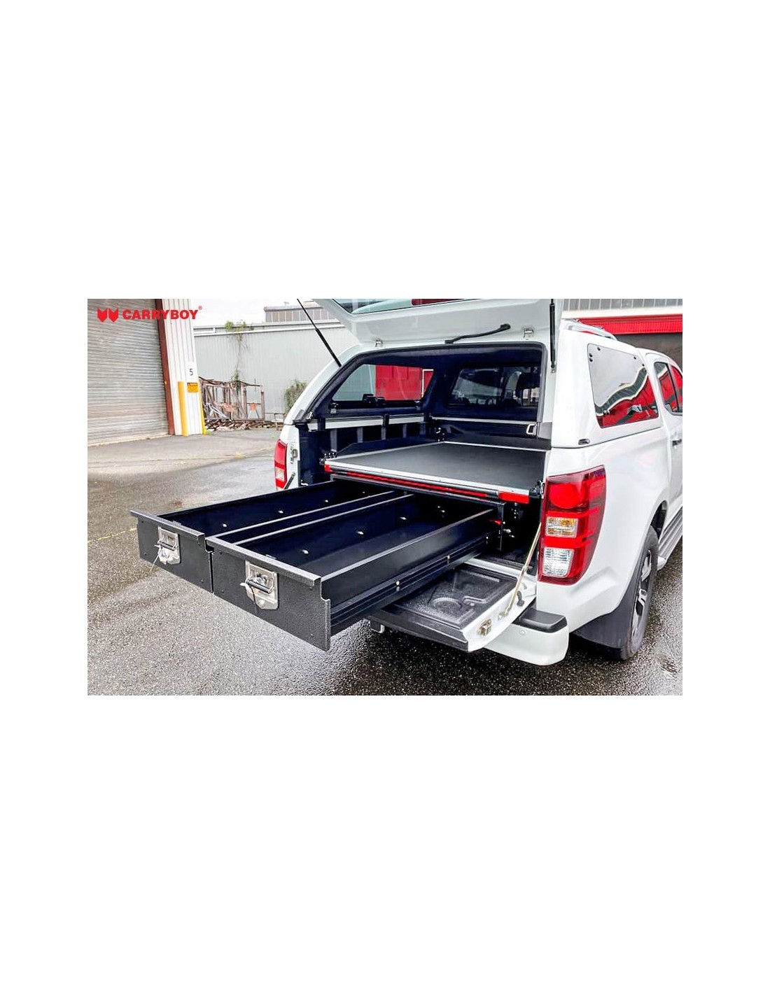 Plateau coulissant avec tiroirs CARRYBOY pour véhicules pickup