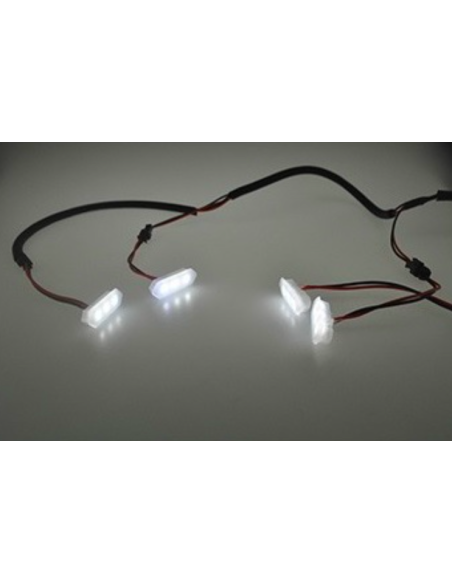 Jeux de 4 leds blanches