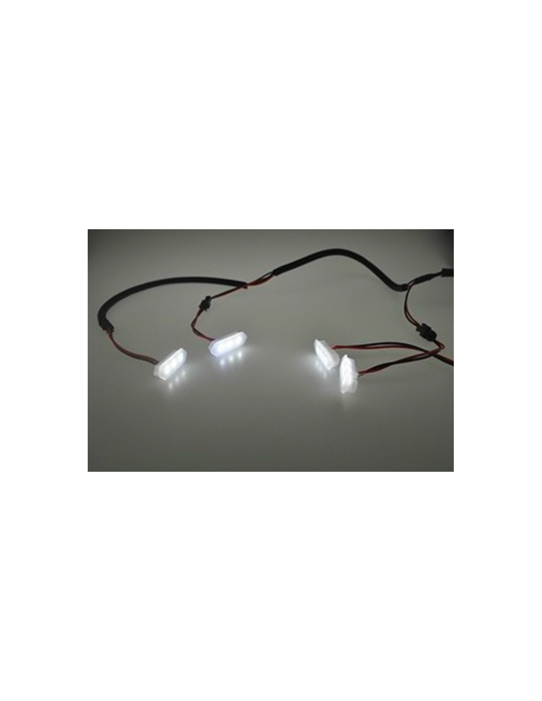 Jeux de 4 leds blanches