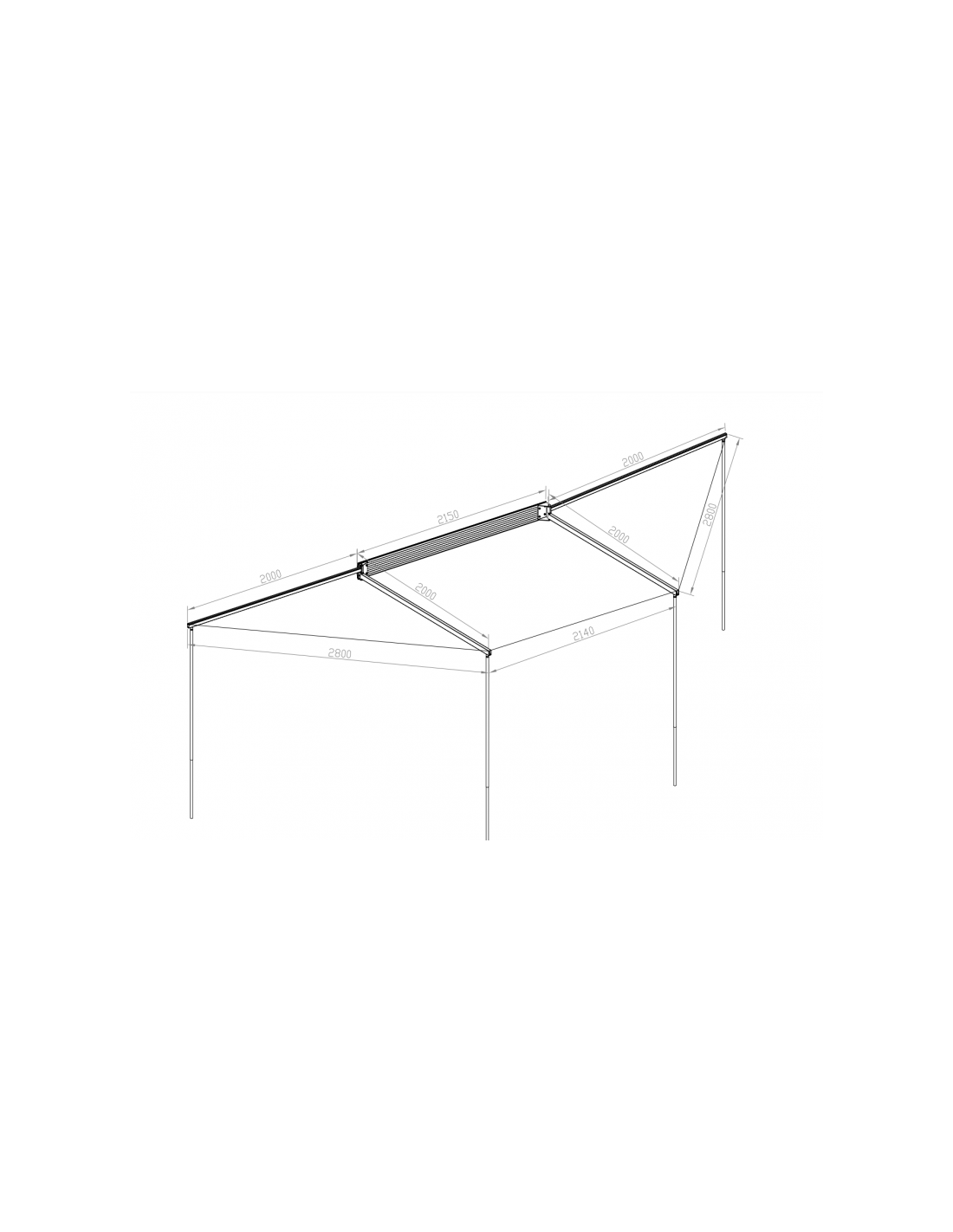 Awning ROCKALU 360°