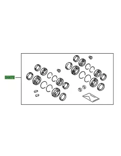 Kit de joints étriers de frein avant HDJ100 TOYOTA - accessoire 4x4 2