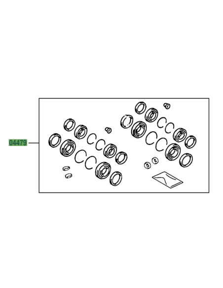 Kit de joints étriers de frein avant HDJ100 TOYOTA - accessoire 4x4