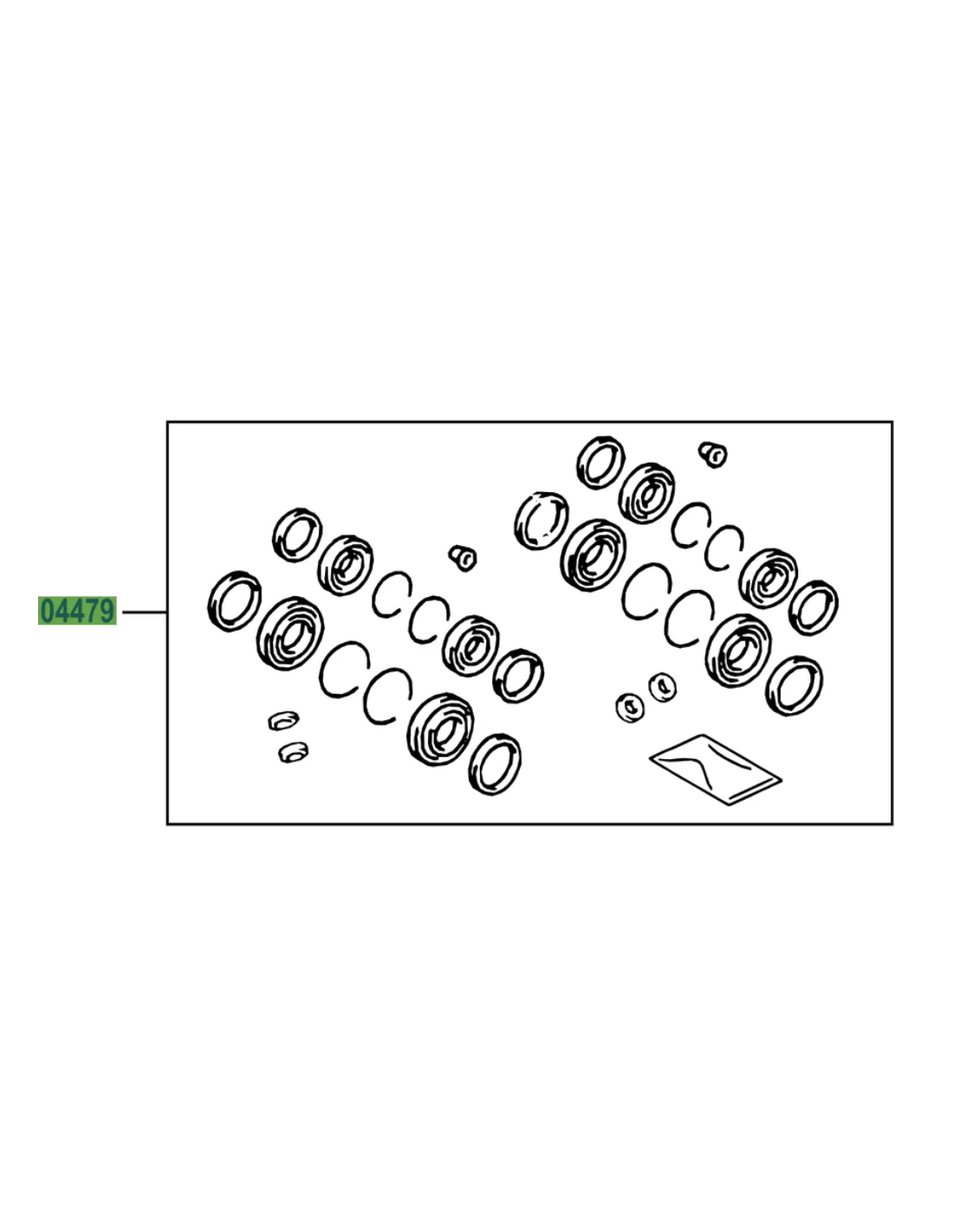 Kit de joints étriers de frein avant HDJ100 TOYOTA - accessoire 4x4