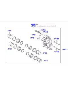 Etrier de frein neuf Aisin avant droit Hilux Revo AISIN - accessoire