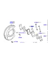 Ressort anti vibration de plaquette de frein avant HDJ100 TOYOTA -