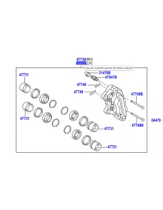 Etrier de frein neuf Aisin avant gauche Hilux Revo AISIN - accessoire
