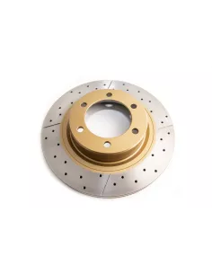 Disque frein avant rainuré percé DBA Toyota KDJ12 et Hilux GR DBA -