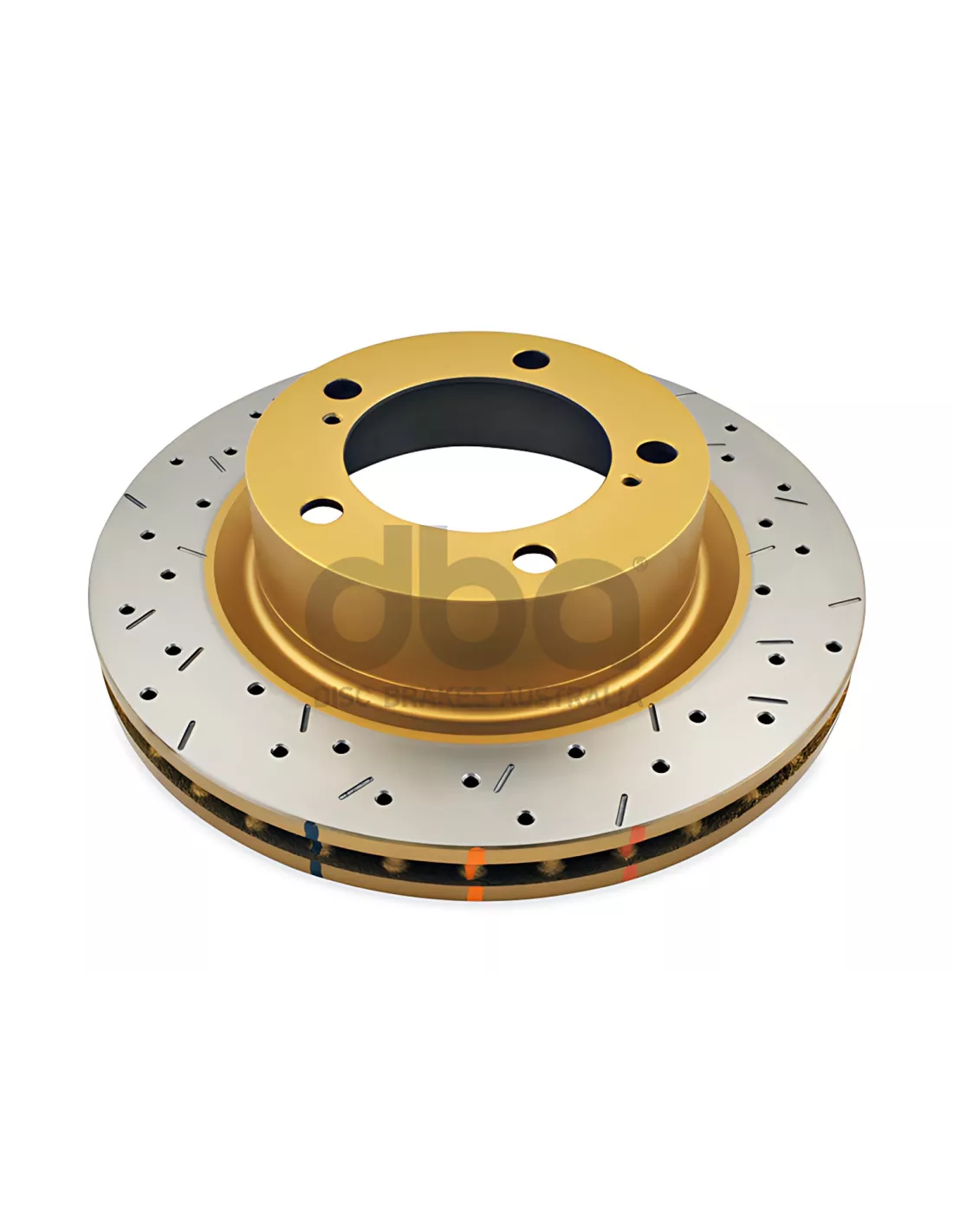 Disque frein avant rainuré percé DBA Toyota VDJ200 2007-2015 DBA -