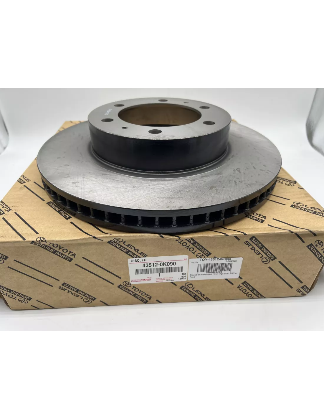 Disque de frein avant Hilux Vigo avec VSC et Revo TOYOTA - accessoire