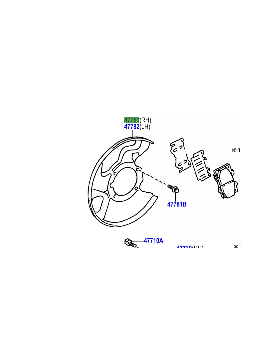 Flasque disque de frein avant droite HDJ100 TOYOTA - accessoire 4x4