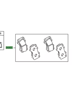 Plaquettes de frein avant Hilux GR TOYOTA - accessoire 4x4 2