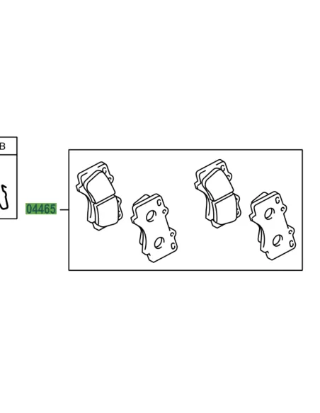 Plaquettes de frein avant Hilux GR TOYOTA - accessoire 4x4