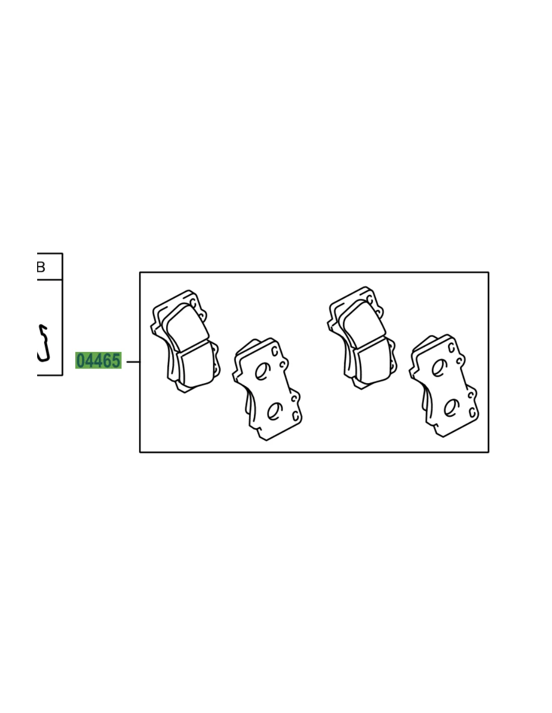 Plaquettes de frein avant Hilux GR TOYOTA - accessoire 4x4
