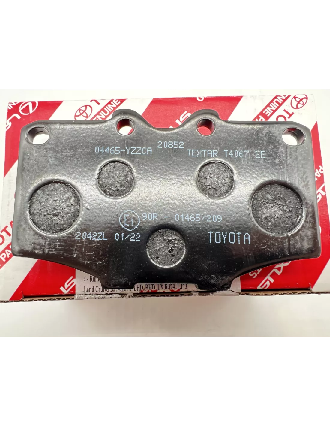 Plaquettes de frein avant BJ4 HJ6 BJ7 - origine Toyota seconde monte