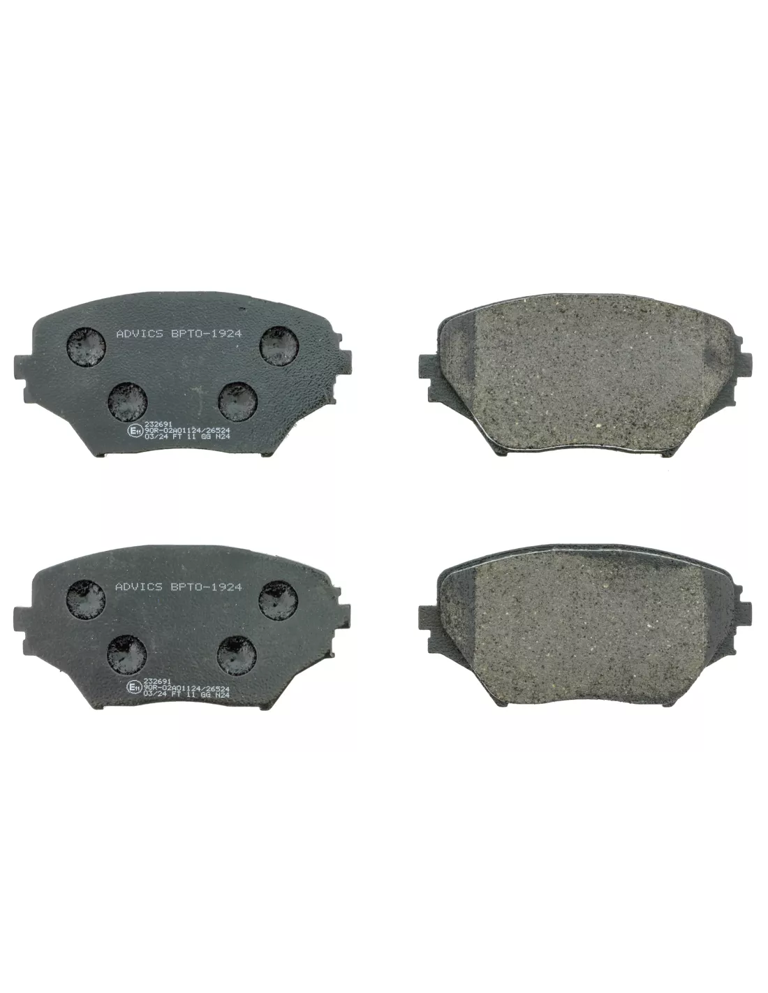 Plaquettes de frein avant RAV4 2000-2005 - qualité origine AISIN -