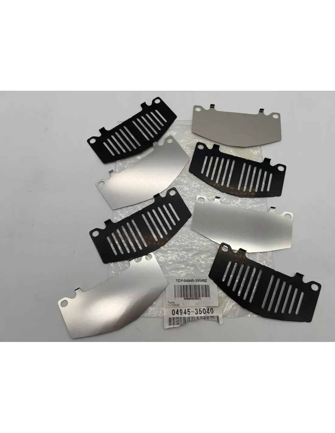Kit de cales anti grincement / antibruit plaquettes de frein avant