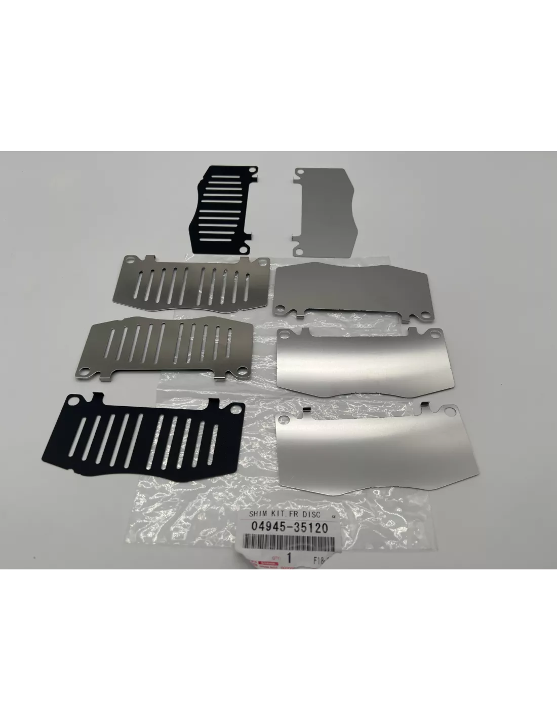 Kit de cales anti grincement / antibruit plaquettes de frein avant