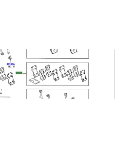 Kit de cales anti grincement / antibruit plaquettes de frein avant 2