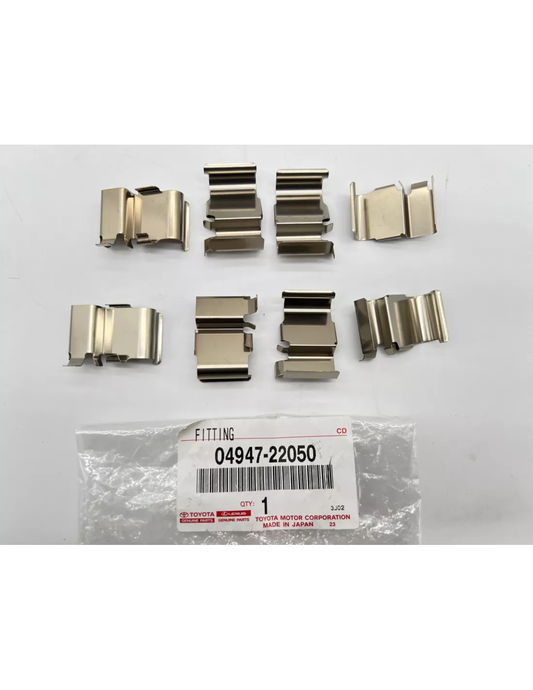 Kit de clips fixation plaquettes de frein arrière Land Cruiser TOYOTA