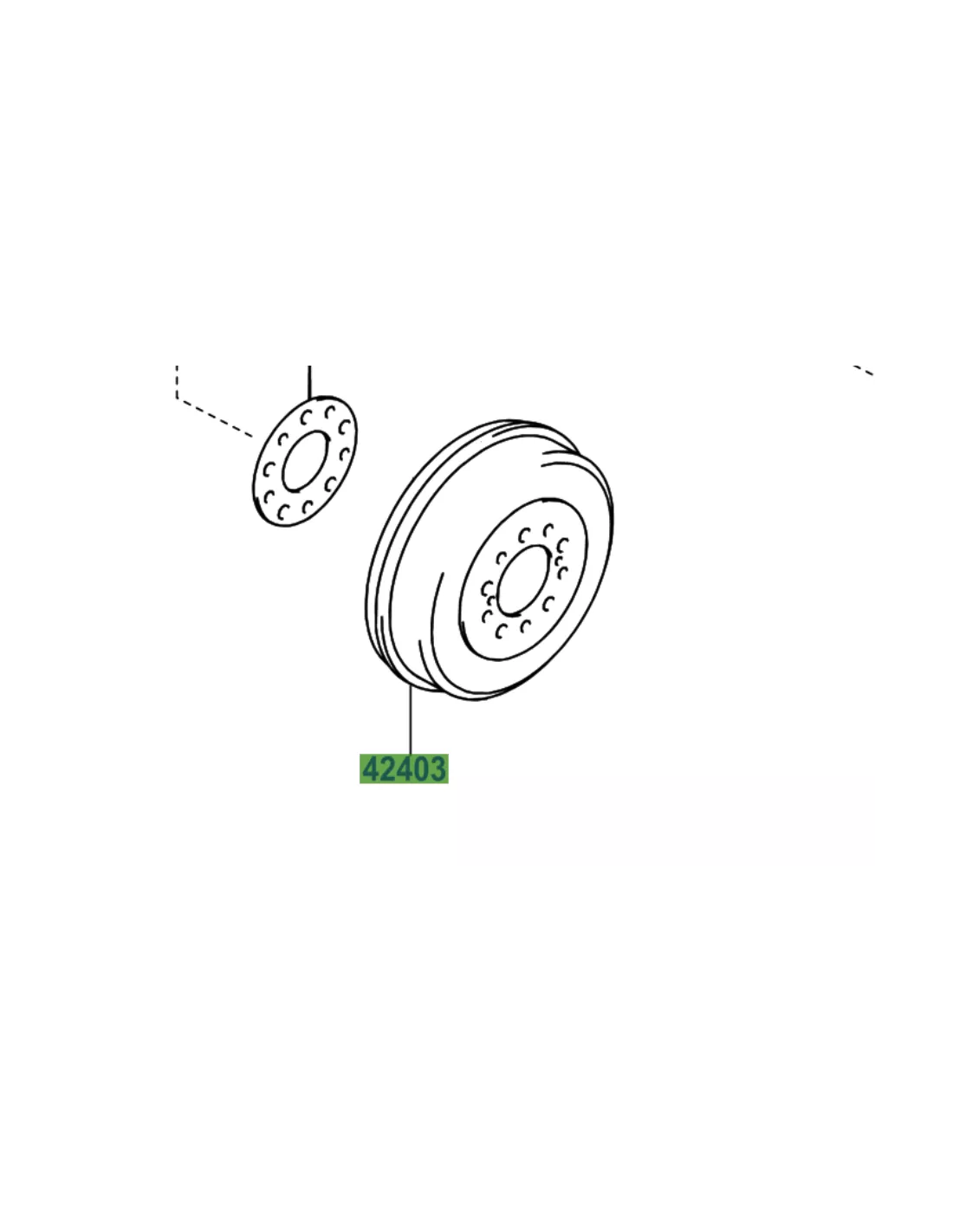 Tambour de frein arrière Hilux Vigo TOYOTA - accessoire 4x4