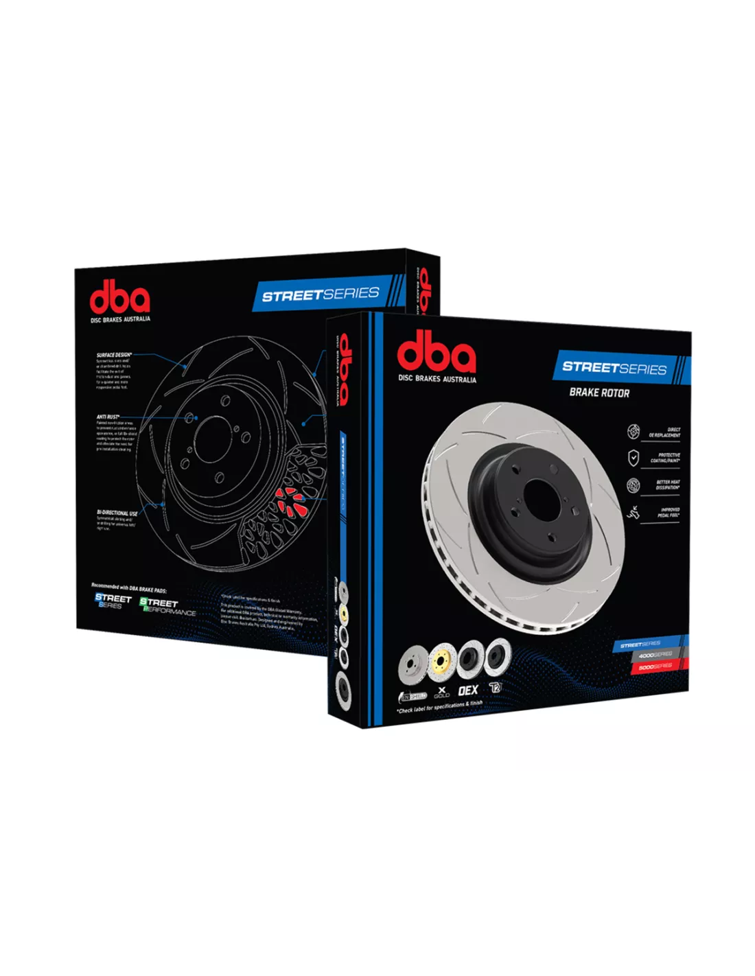 Disque frein arrière rainuré DBA Toyota VDJ200 DBA - accessoire 4x4