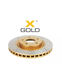 Disque frein avant rainuré percé DBA Toyota Land Cruiser VJA300