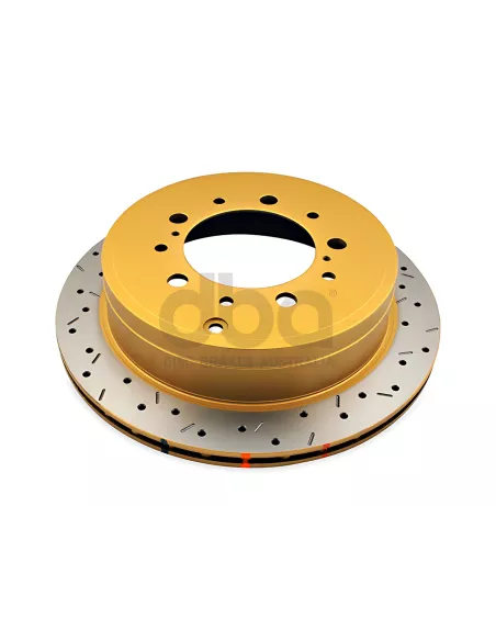 Disque frein arrière rainuré percé DBA Toyota VDJ200 DBA - accessoire