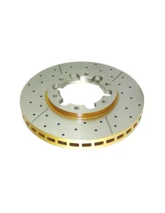 Disque frein avant rainuré percé DBA Nissan Patrol GR Y61 DBA -