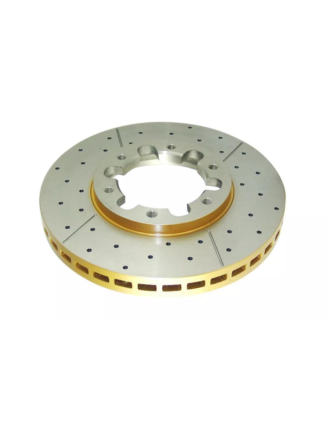Disque frein avant rainuré percé DBA Nissan Patrol GR Y61 DBA -
