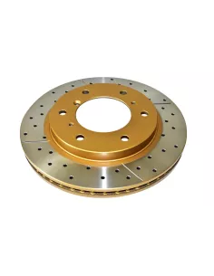 Disque frein avant rainuré percé DBA Mitsubishi Pajero 3 DBA -
