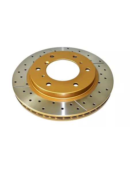 Disque frein avant rainuré percé DBA Mitsubishi Pajero 3 DBA -