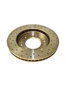 Disque frein avant rainuré percé DBA Mitsubishi Pajero 3 DBA - 2